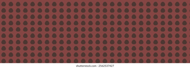 Abstract Egg Pattern: Seamless Red and Brown Design