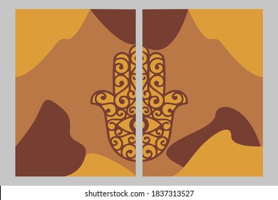 Abstract Egyptian folklore poster cover. abstract background. Egyptian pattern