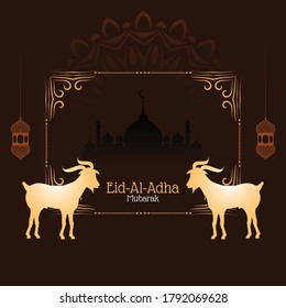 Abstract Eid al adha mubarak background design