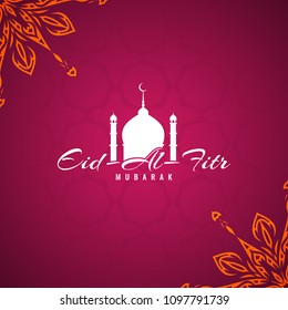 Abstract Eid Al Fitr Mubarak background