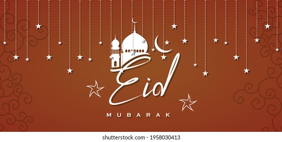 Abstract eid mubarak background decorative religious, vector Illustration for greeting card or poster and banner. 4961 x 3543