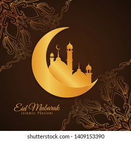 Abstract Eid Mubarak background design