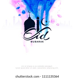 Abstract Eid Mubarak background greeting design Abstract Eid Mubarak background greeting design