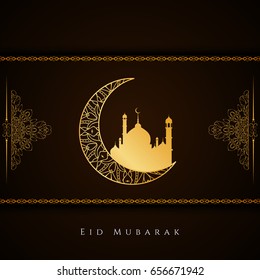 Abstract Eid mubarak elegant background