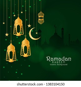 Abstract Eid Mubarak festival decorative background vector