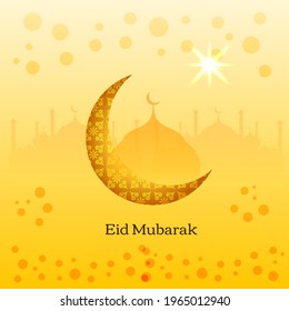 Abstrakter Eid Mubarak Islamische Moschee, Vektorhintergrund, Vektorgrafik