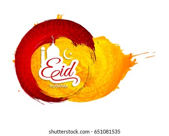 Abstract Eid Mubarak religious background