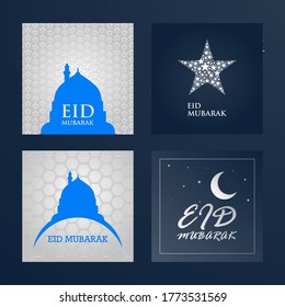 abstract eid Mubarak social Medea post and Islamic new year background. Islamic background.
