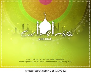 Abstract Eid-Al-Adha mubarak background
