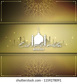 Abstract Eid-Al-Adha mubarak background design
