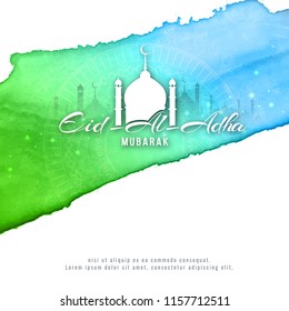 Abstract Eid-Al-Adha mubarak colorful background