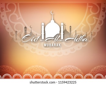 Abstract Eid-Al-Adha mubarak decorative religious background