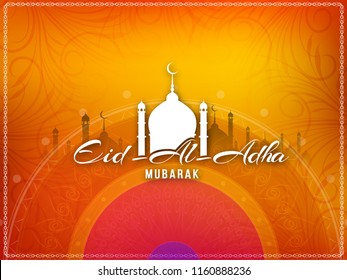 Abstract Eid-Al-Adha mubarak elegant background