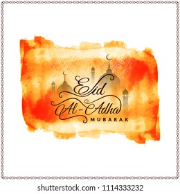 Abstract Eid-Al-Adha Mubarak festival decorative background