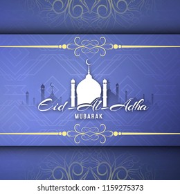 Abstract Eid-Al-Adha mubarak Islamic background