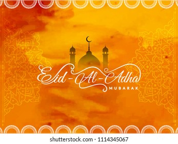 Abstract Eid-Al-Adha Mubarak religious stylish background