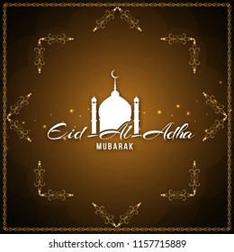 Abstract Eid-Al-Adha stylish background design