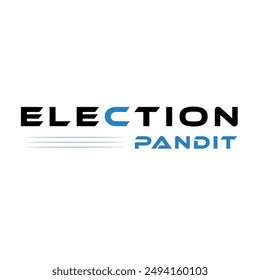 In: Election Pandit Text Logo. Lizenzfreie Bilder, Stockfotos und Vektorbilder