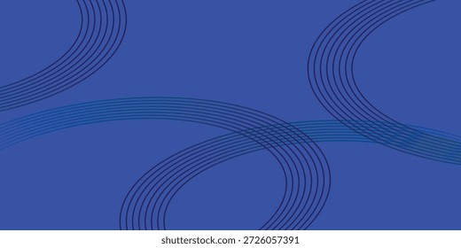 Fundo azul elétrico abstrato com linhas elípticas da marinha
