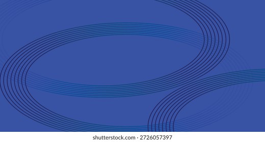 Fondo azul eléctrico Abstractas con líneas elípticas de la marina