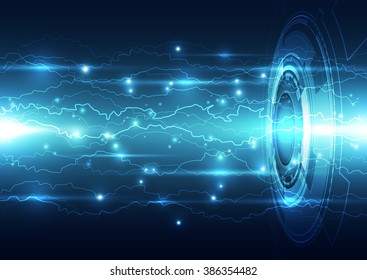 Abstract electric digital technology, concept background