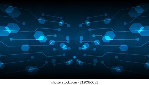 Abstract electric technology circuit lines. futuristic connection digital data background. EP.4.hi-tech communication concept innovation background vector