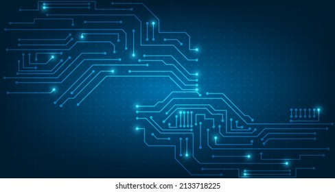 Abstract electric technology circuit lines. futuristic connection digital data background. EP.13.hi-tech communication concept innovation vector illustration background 