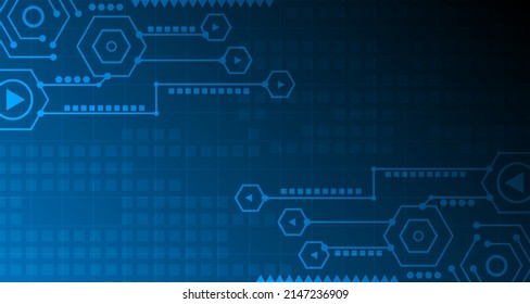 Resumen de líneas de circuito de tecnología eléctrica. fondo de datos digitales de conexión futurista. EP.22.hi-tech concepto de comunicación innovación ilustración vectorial fondo 
