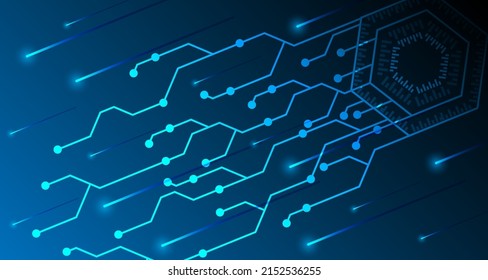 Resumen de líneas de circuito de tecnología eléctrica. fondo de datos digitales de conexión futurista. EP.25.hi-tech concepto de comunicación innovación ilustración vectorial fondo 
