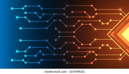 Abstract electric technology circuit lines. futuristic connection digital data background. EP.31.hi-tech communication concept innovation vector illustration background 