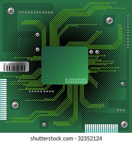 Abstrakter elektronischer Hintergrund mit Platz für Ihren Text
