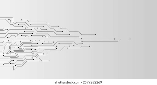 Abstract electronic board. Circuit board texture for digital technology concept background. Vector illustration