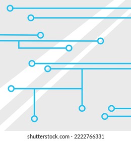 vector de ilustración de línea de placa electrónica abstracta