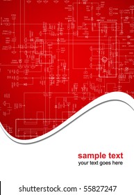 abstract electronic chip background