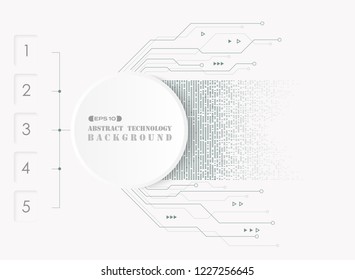 Abstract of electronic futuristic system background with chart design, vector eps10