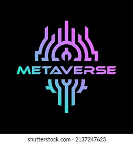 abstraktes elektronisches Line-futuristisches Vektorlogo-Design-Element