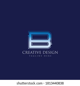 Resumen de la tecnología de línea de circuito electrónico de tecnología b icono de logotipo