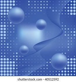 Abstract elegance background with balls. Vector illustration. Gradient mesh include.