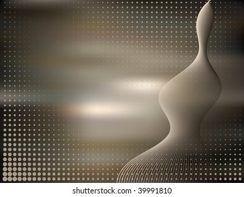 Abstract elegance background with dots. Vector illustration. Gradient mesh include.