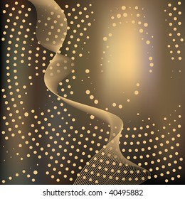 Abstract elegance background with dots. Vector illustration. Gradient mesh include.