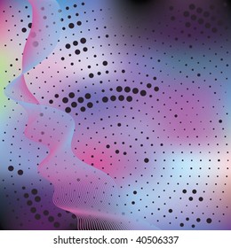 Abstract elegance background with dots. Vector illustration. Gradient mesh include.