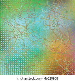 Abstract elegance background with dots. Vector illustration. Gradient mesh include.