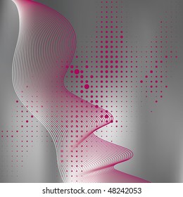 Abstract elegance background with dots. Vector illustration. Gradient mesh include.