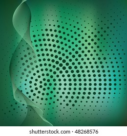 Abstract elegance background with dots. Vector illustration. Gradient mesh include.