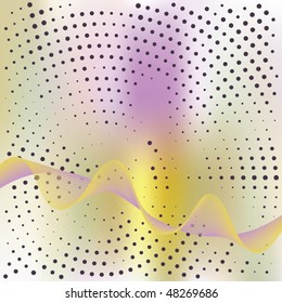 Abstract elegance background with dots. Vector illustration. Gradient mesh include.