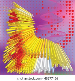 Abstract elegance background with dots. Vector illustration. Gradient mesh include.