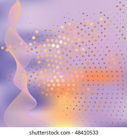 Abstract elegance background with dots. Vector illustration. Gradient mesh include.