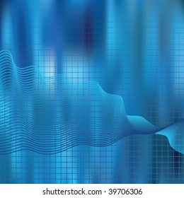 Abstract elegance background with grid. Vector illustration. Gradient mesh include.