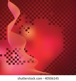 Abstract elegance background with tiles. Vector illustration. Gradient mesh include.