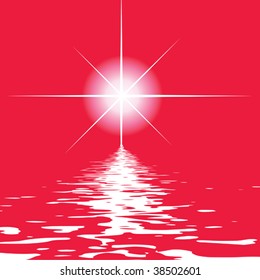 Abstract elegance background. Vector illustration. Star and  water.